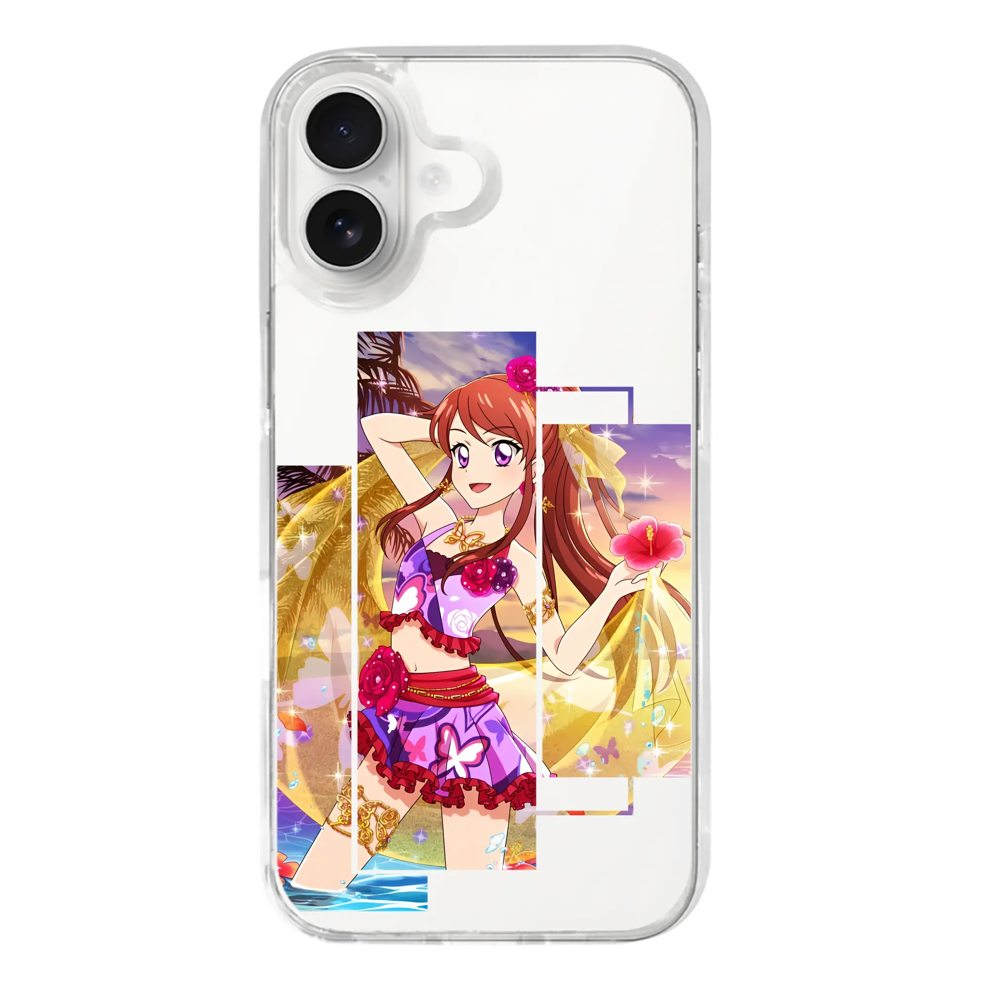 アイカツ グッズ 紫吹 蘭 - iPhone 17シリーズ 透明スマホケース – 薄型・耐衝撃・精密フィット保護カバー